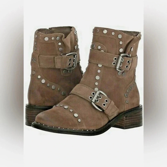 Sam Edelman Dark Taupe Velutto Suede Leather boots size 7 - Picture 2 of 16